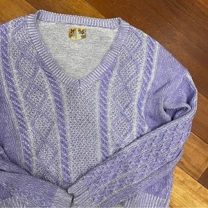 Purple knit sweater